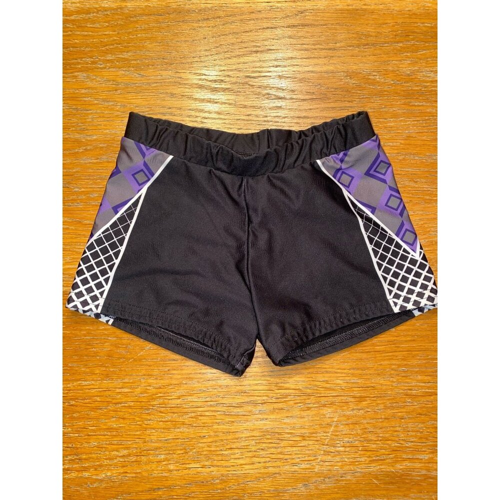 Varsity Black & Purple Athletic Shorts